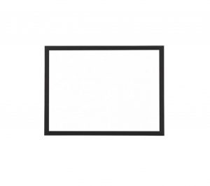 Produkt Biela magnetická tabuľa v čiernom drevenom ráme