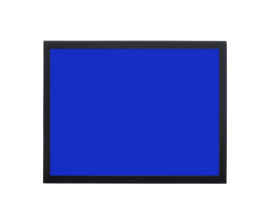 Produkt Modrá kriedová tabuľa v čiernom drevenom ráme