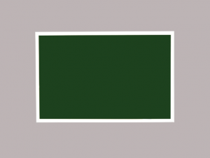 Produkt Zelená kriedová tabuľa v bielom drevenom ráme