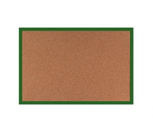 Produkt Korková tabuľa v zelenom drevenom ráme